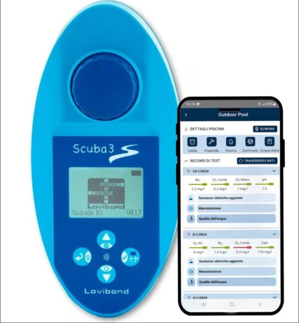 scuba 3s جهاز قياس حمام السباحة ديجيتال